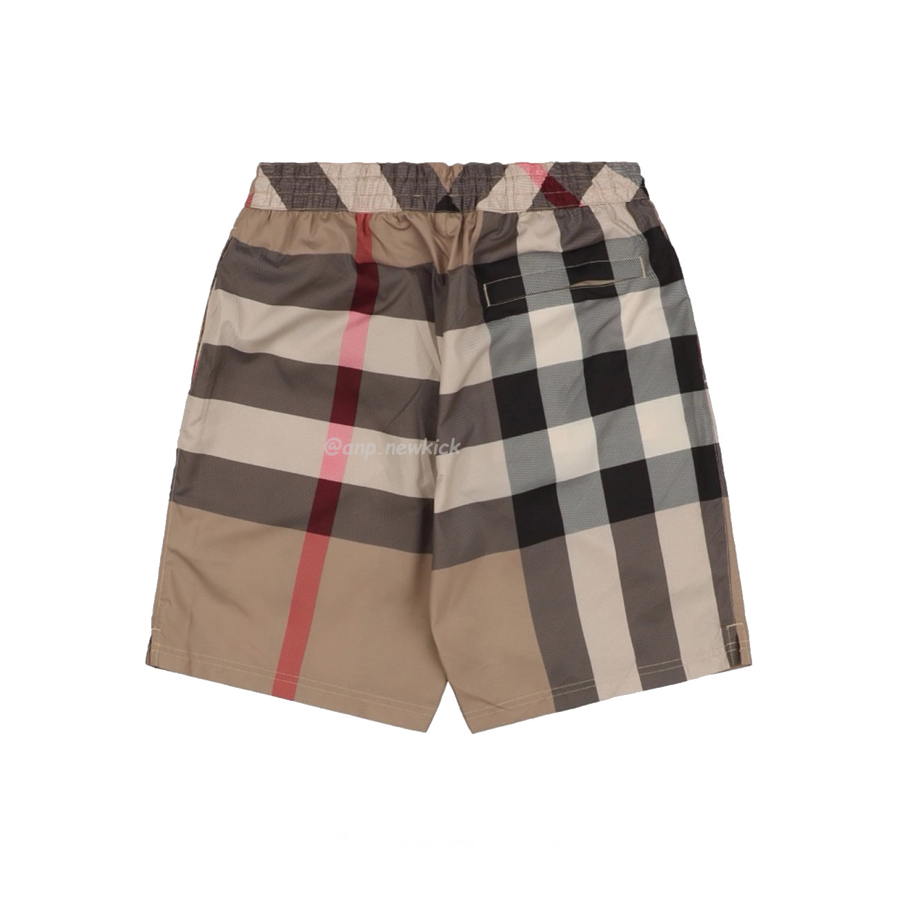 Burberry Check Drawcord Swim Shorts Archive Beige (4) - newkick.vip